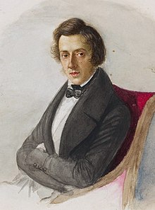 Frédéric Chopin jazz project, photo de Frédéric Chopin sur la page d'accueil du site Frédéric-Chopin-jazz.com