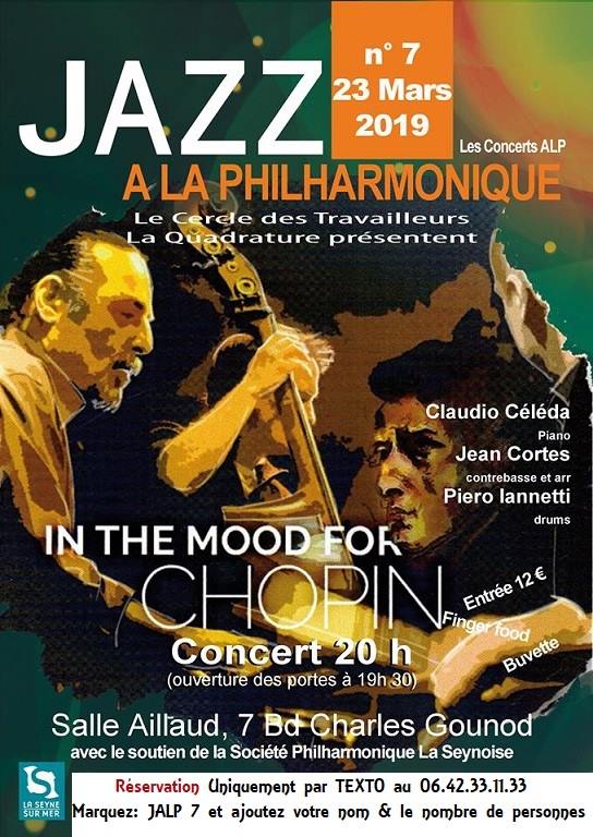 Piero iannetti, Frédéric Chopin en jazz, concert à la philarmonique de la Seynoise.