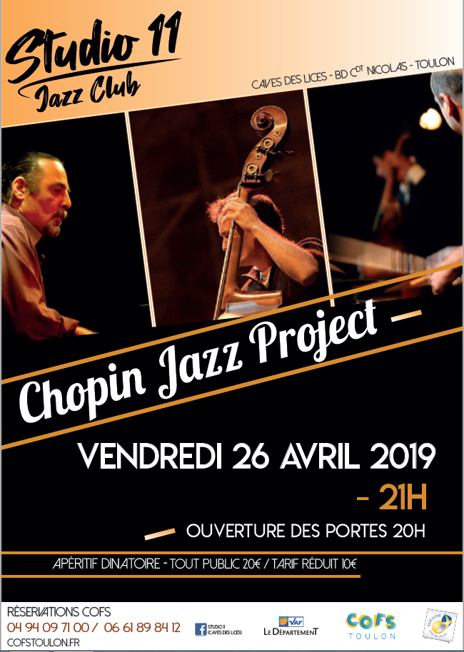 Piero iannetti, Frédéric Chopin en jazz, concert au studio 11, Toulon
